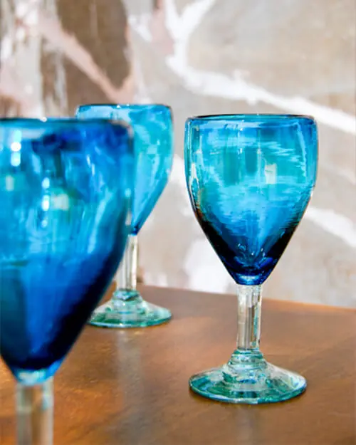 colored glassware